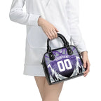 Personalised Fremantle Dockers Football Shoulder Handbag Anime Warrior Manga Style Lightning Bolt Cityscape