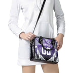 Personalised Fremantle Dockers Football Shoulder Handbag Anime Warrior Manga Style Lightning Bolt Cityscape