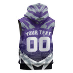 Personalised Fremantle Dockers Football Sleeveless Hoodie Anime Warrior Manga Style Lightning Bolt Cityscape