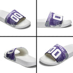 Personalised Fremantle Dockers Football Slide Sandals Anime Warrior Manga Style Lightning Bolt Cityscape
