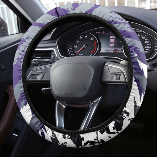 Fremantle Dockers Football Steering Wheel Cover Anime Warrior Manga Style Lightning Bolt Cityscape