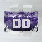 Personalised Fremantle Dockers Football Tablecloth Anime Warrior Manga Style Lightning Bolt Cityscape