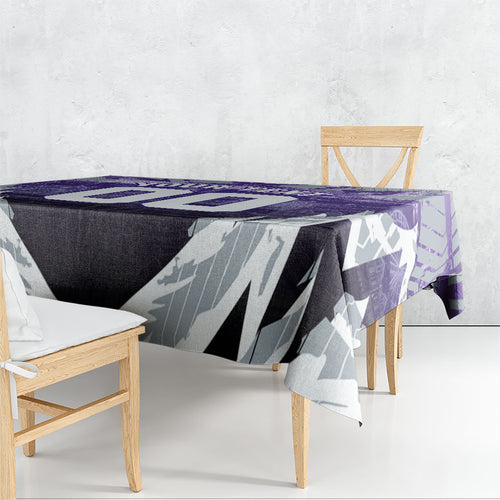 Personalised Fremantle Dockers Football Tablecloth Anime Warrior Manga Style Lightning Bolt Cityscape