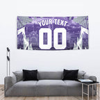 Personalised Fremantle Dockers Football Tapestry Anime Warrior Manga Style Lightning Bolt Cityscape