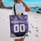 Personalised Fremantle Dockers Football Tote Bag Anime Warrior Manga Style Lightning Bolt Cityscape