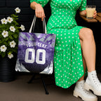 Personalised Fremantle Dockers Football Tote Bag Anime Warrior Manga Style Lightning Bolt Cityscape