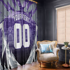 Personalised Fremantle Dockers Football Window Curtain Anime Warrior Manga Style Lightning Bolt Cityscape