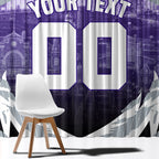 Personalised Fremantle Dockers Football Window Curtain Anime Warrior Manga Style Lightning Bolt Cityscape