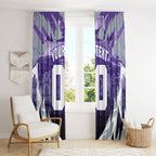 Personalised Fremantle Dockers Football Window Curtain Anime Warrior Manga Style Lightning Bolt Cityscape