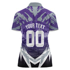 Personalised Fremantle Dockers Football Women Polo Shirt Anime Warrior Manga Style Lightning Bolt Cityscape