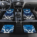 Personalised Geelong Cat Football Car Mats Electric Blue Mascot Charging Cityscape