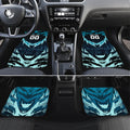 Personalised Port Adelaide Power Football Car Mats Teal Lightning Mascot Charging Cityscape