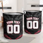 Personalised Essendon Bombers Football Laundry Basket Fierce Mosquito Mascot 3D Grunge City Art