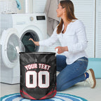 Personalised Essendon Bombers Football Laundry Basket Fierce Mosquito Mascot 3D Grunge City Art