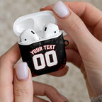 Personalised Essendon Bombers Football AirPods Case Fierce Mosquito Mascot 3D Grunge City Art
