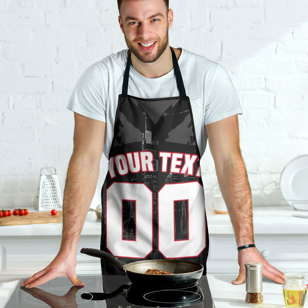 Personalised Essendon Bombers Football Apron Fierce Mosquito Mascot 3D Grunge City Art