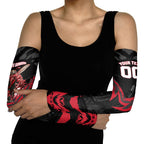 Personalised Essendon Bombers Football Arm Sleeves Fierce Mosquito Mascot 3D Grunge City Art