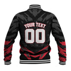 Personalised Essendon Bombers Football Baseball Jacket Fierce Mosquito Mascot 3D Grunge City Art