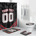 Personalised Essendon Bombers Football Bathroom Set Fierce Mosquito Mascot 3D Grunge City Art