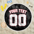 Personalised Essendon Bombers Football Beach Blanket Fierce Mosquito Mascot 3D Grunge City Art