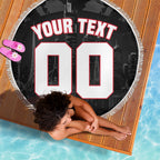 Personalised Essendon Bombers Football Beach Blanket Fierce Mosquito Mascot 3D Grunge City Art