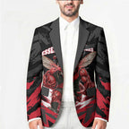 Personalised Essendon Bombers Football Blazer Fierce Mosquito Mascot 3D Grunge City Art