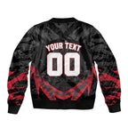 Personalised Essendon Bombers Football Bomber Jacket Fierce Mosquito Mascot 3D Grunge City Art