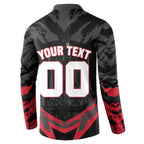 Personalised Essendon Bombers Football Button Sweatshirt Fierce Mosquito Mascot 3D Grunge City Art
