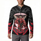 Personalised Essendon Bombers Football Button Sweatshirt Fierce Mosquito Mascot 3D Grunge City Art