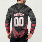 Personalised Essendon Bombers Football Button Sweatshirt Fierce Mosquito Mascot 3D Grunge City Art