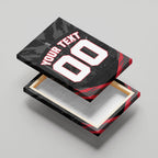 Personalised Essendon Bombers Football Canvas Wall Art Fierce Mosquito Mascot 3D Grunge City Art