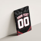 Personalised Essendon Bombers Football Canvas Wall Art Fierce Mosquito Mascot 3D Grunge City Art