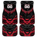 Personalised Essendon Bombers Football Car Mats Fierce Mosquito Mascot 3D Grunge City Art