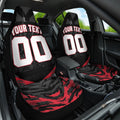 Personalised Essendon Bombers Football Car Seat Cover Fierce Mosquito Mascot 3D Grunge City Art