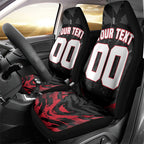 Personalised Essendon Bombers Football Car Seat Cover Fierce Mosquito Mascot 3D Grunge City Art
