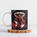 Personalised Essendon Bombers Football Ceramic Mug Fierce Mosquito Mascot 3D Grunge City Art