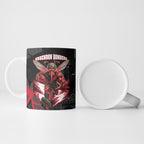 Personalised Essendon Bombers Football Ceramic Mug Fierce Mosquito Mascot 3D Grunge City Art