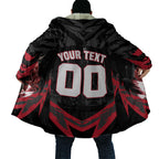 Personalised Essendon Bombers Football Cloak Fierce Mosquito Mascot 3D Grunge City Art