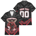 Personalised Essendon Bombers Football Family Matching Summer Maxi Dress and Hawaiian Shirt Fierce Mosquito Mascot 3D Grunge City Art
