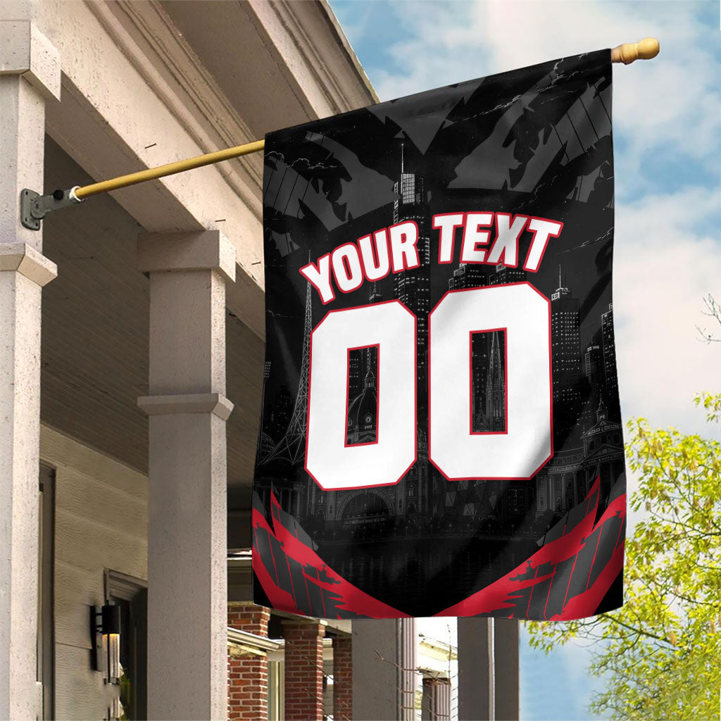 Personalised Essendon Bombers Football Garden Flag Fierce Mosquito Mascot 3D Grunge City Art