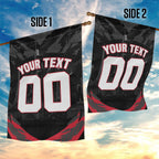 Personalised Essendon Bombers Football Garden Flag Fierce Mosquito Mascot 3D Grunge City Art