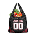Personalised Essendon Bombers Football Grocery Bag Fierce Mosquito Mascot 3D Grunge City Art