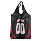 Personalised Essendon Bombers Football Grocery Bag Fierce Mosquito Mascot 3D Grunge City Art