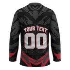 Personalised Essendon Bombers Football Hockey Jersey Fierce Mosquito Mascot 3D Grunge City Art