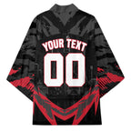 Personalised Essendon Bombers Football Kimono Fierce Mosquito Mascot 3D Grunge City Art