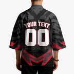 Personalised Essendon Bombers Football Kimono Fierce Mosquito Mascot 3D Grunge City Art