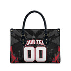 Personalised Essendon Bombers Football Leather Bag Fierce Mosquito Mascot 3D Grunge City Art
