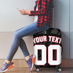 Personalised Essendon Bombers Football Luggage Cover Fierce Mosquito Mascot 3D Grunge City Art