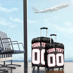 Personalised Essendon Bombers Football Luggage Cover Fierce Mosquito Mascot 3D Grunge City Art