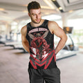 Personalised Essendon Bombers Football Men Tank Top Fierce Mosquito Mascot 3D Grunge City Art